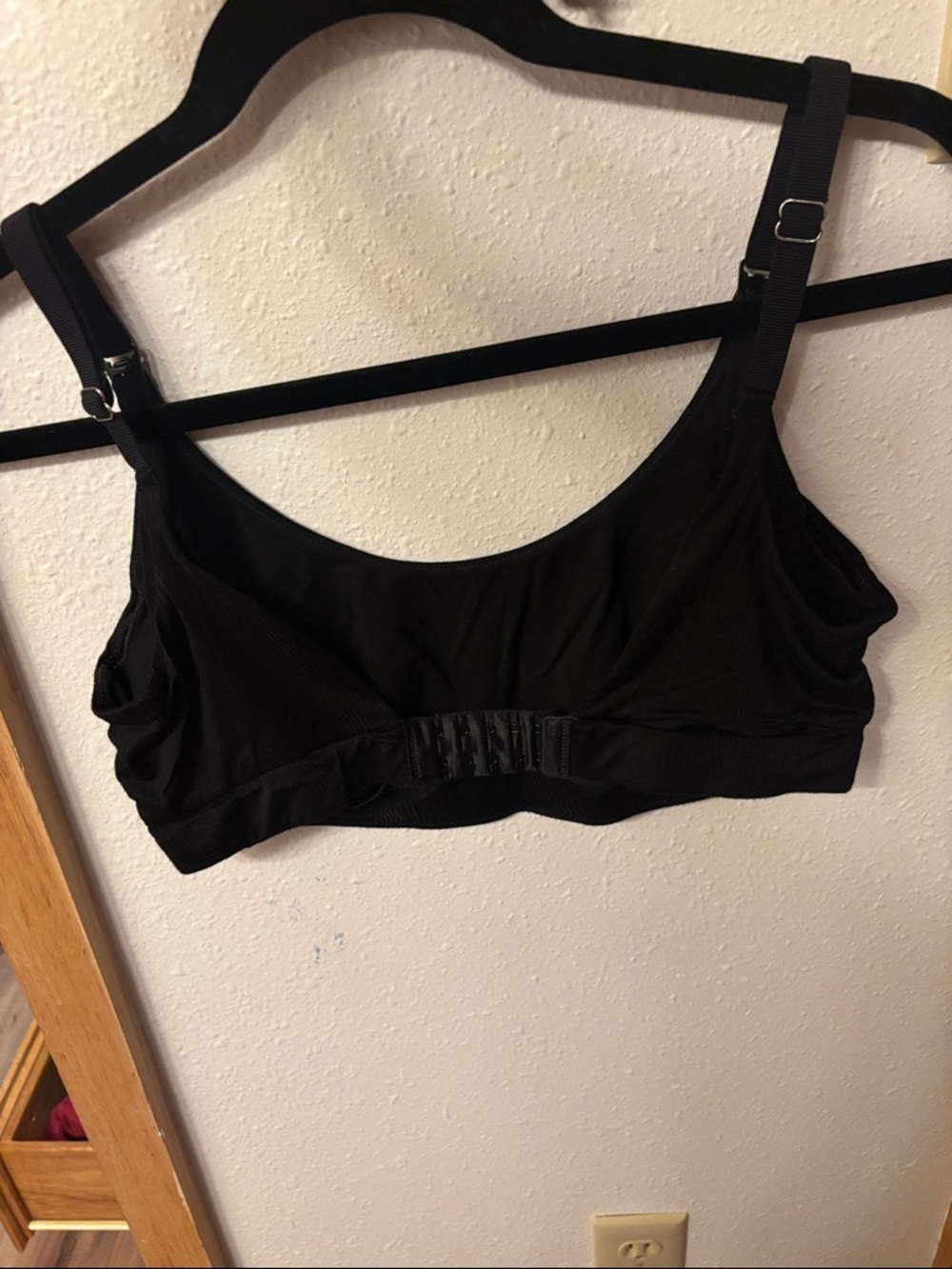 Black Nursing/Clip-Down Sports Bra - Picture 3 of 4